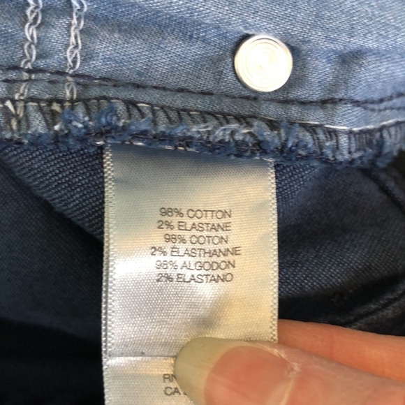 Kenneth Cole Reaction Women's Blue Straight Leg Dark Wash Stretch Jeans Size 6 - Picture 12 of 12